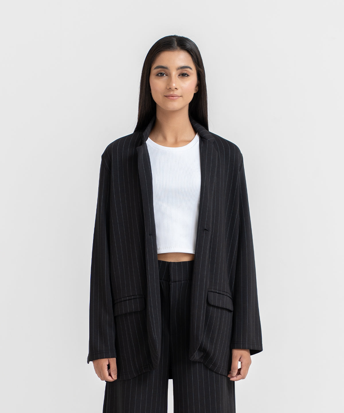 Women's LuxeStretch Pin Stripe Blazer