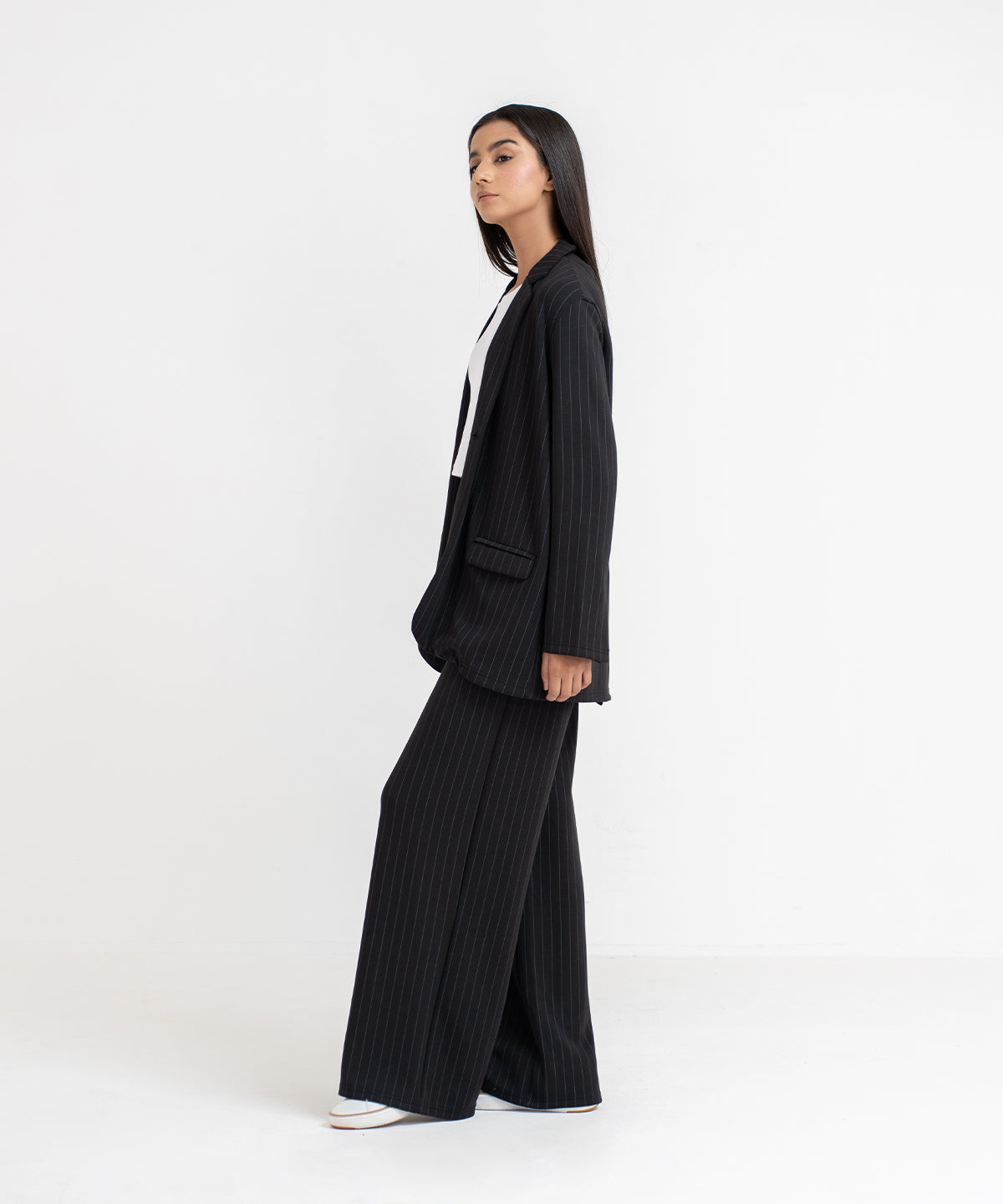 Women's LuxeStretch Pin Stripe Blazer